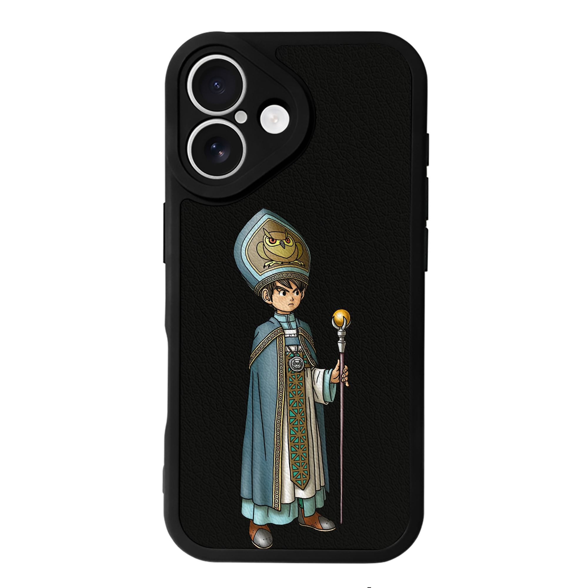 （画像用） ドラゴンクエスト Doragon Kuesuto Dragon Quest 【iPhone 16シリーズ対応】シリコンスマホケース（レザー調） 材質：シリコン